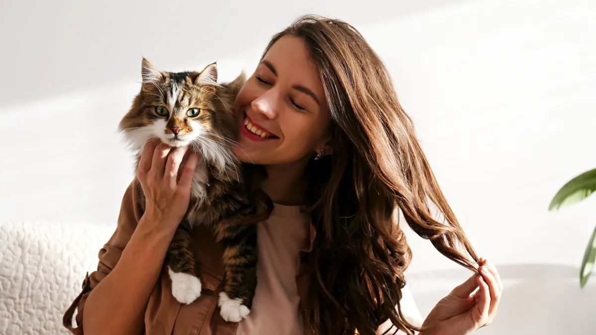 Votre chat vous mordille les cheveux ? Voici ce que cela signifie vraiment