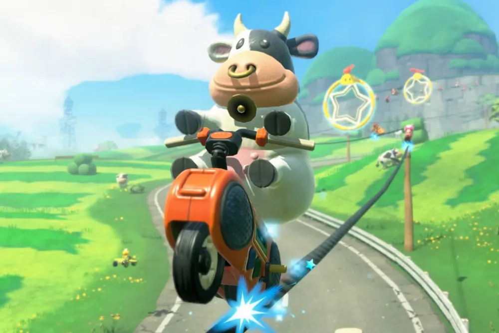 Mario Kart World : la Peta réclame le retrait de l’anneau de Meuh Meuh, jugé cruel